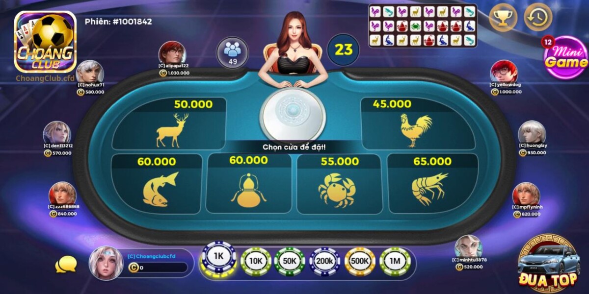 Bầu Cua với luật chơi đơn giản, thể hiện qua 5 bước chơi