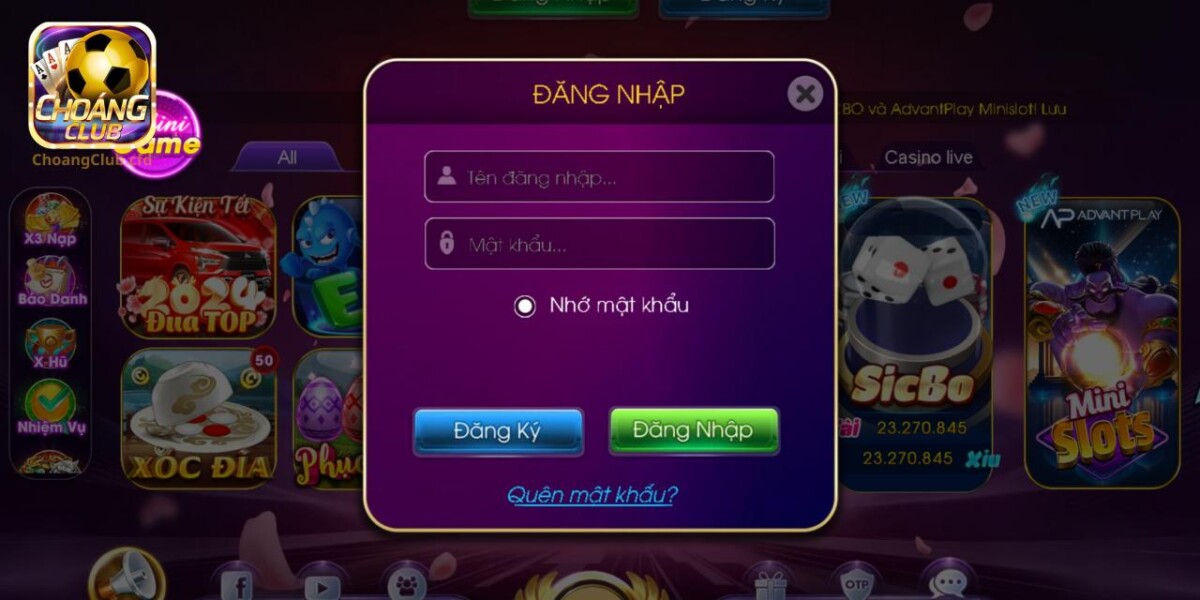 Các bước đăng nhập Choáng Club cho người mới